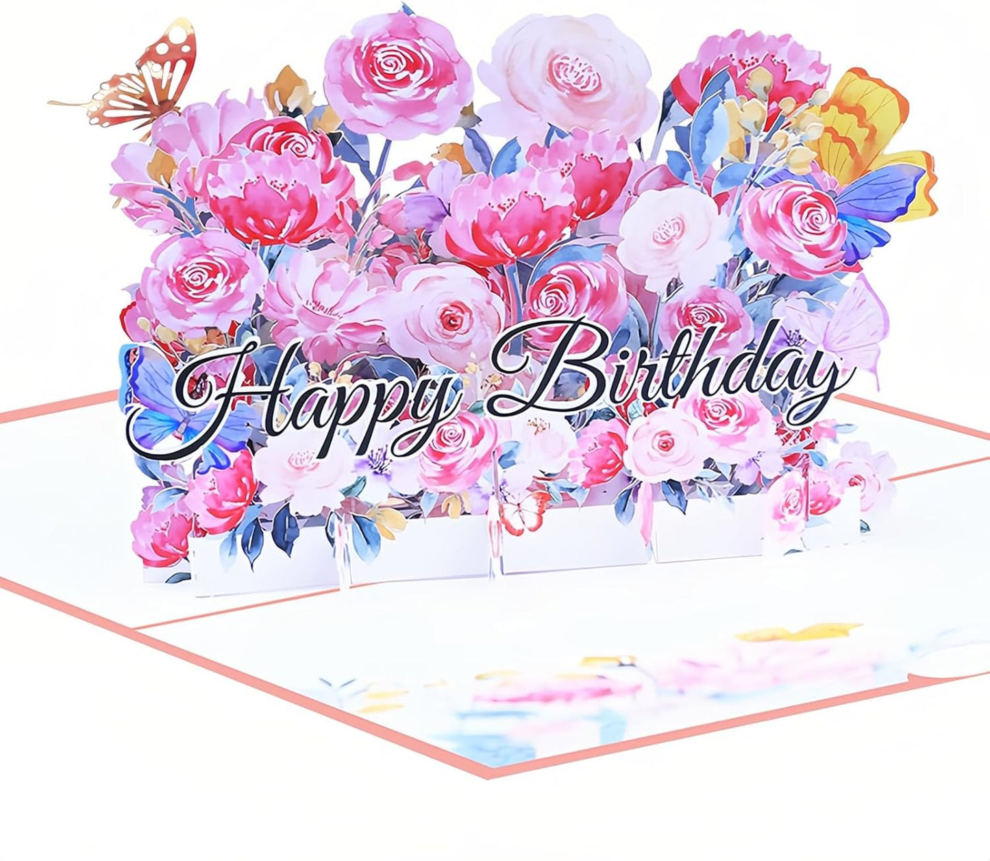 Steelhill 3D Pop Up Cards,Birthday Card,Valentines Day Gifts Cards for Kids School,Greeting Cards with Envelope for Mother's Day Thinking of You Card for Wife,Girlfriend,Friends(Birthday card)
