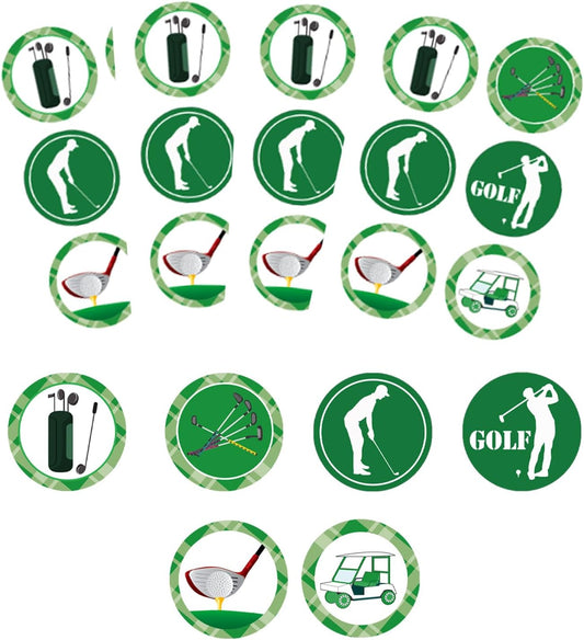 Golf Sport Stickers Themed Party Decorations Labels 2 inch - Birthday Baby Shower Retirement Party Favors Golf Labels for Scrapbooking Crafts 180 Pcs