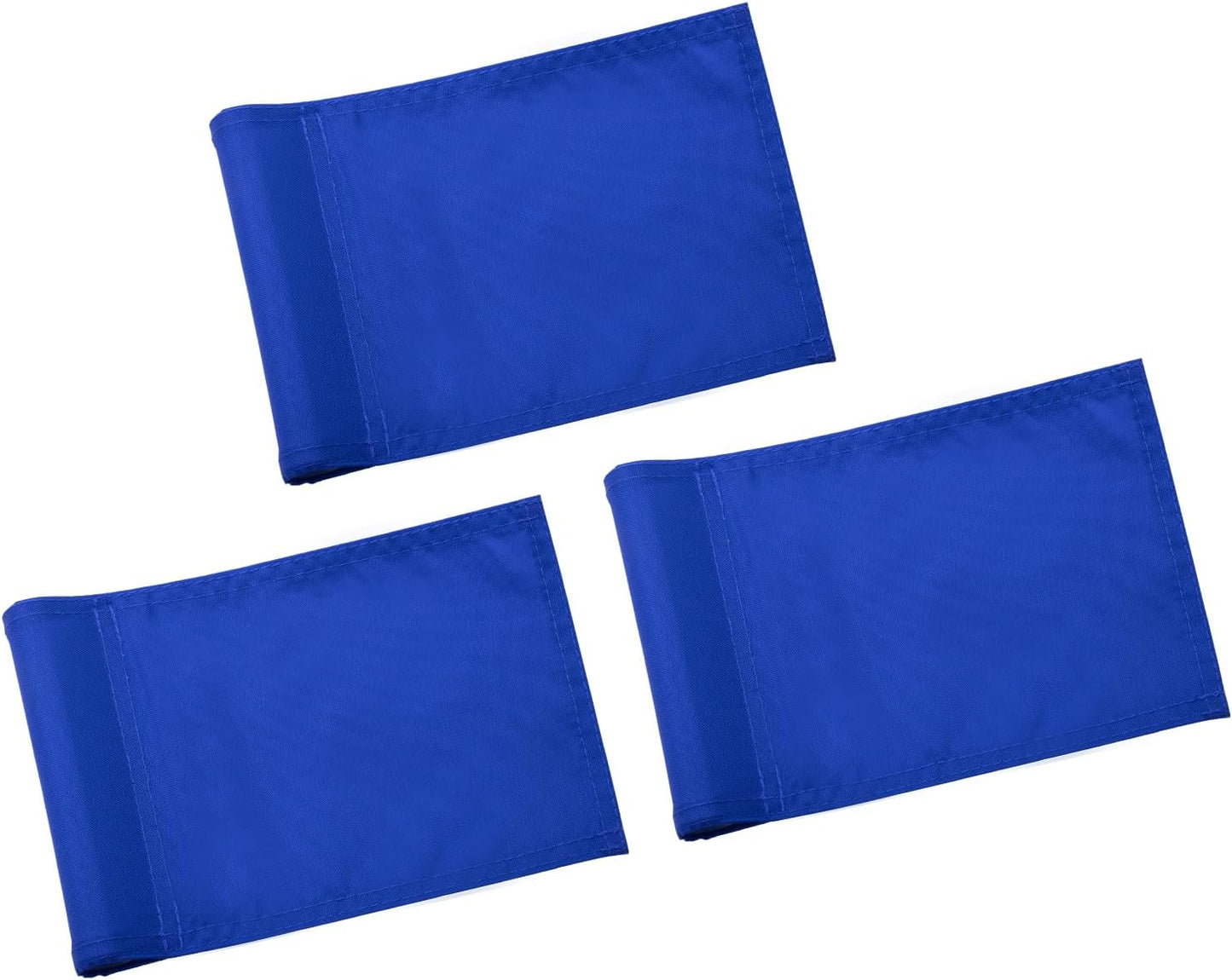 KINGTOP Solid Golf Flag All 8x6 Inch - 420D Nylon, Tube Inserted - Mini Putting Green Flags for Backyard Practice