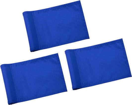 KINGTOP Solid Golf Flag All 8x6 Inch - 420D Nylon, Tube Inserted - Mini Putting Green Flags for Backyard Practice