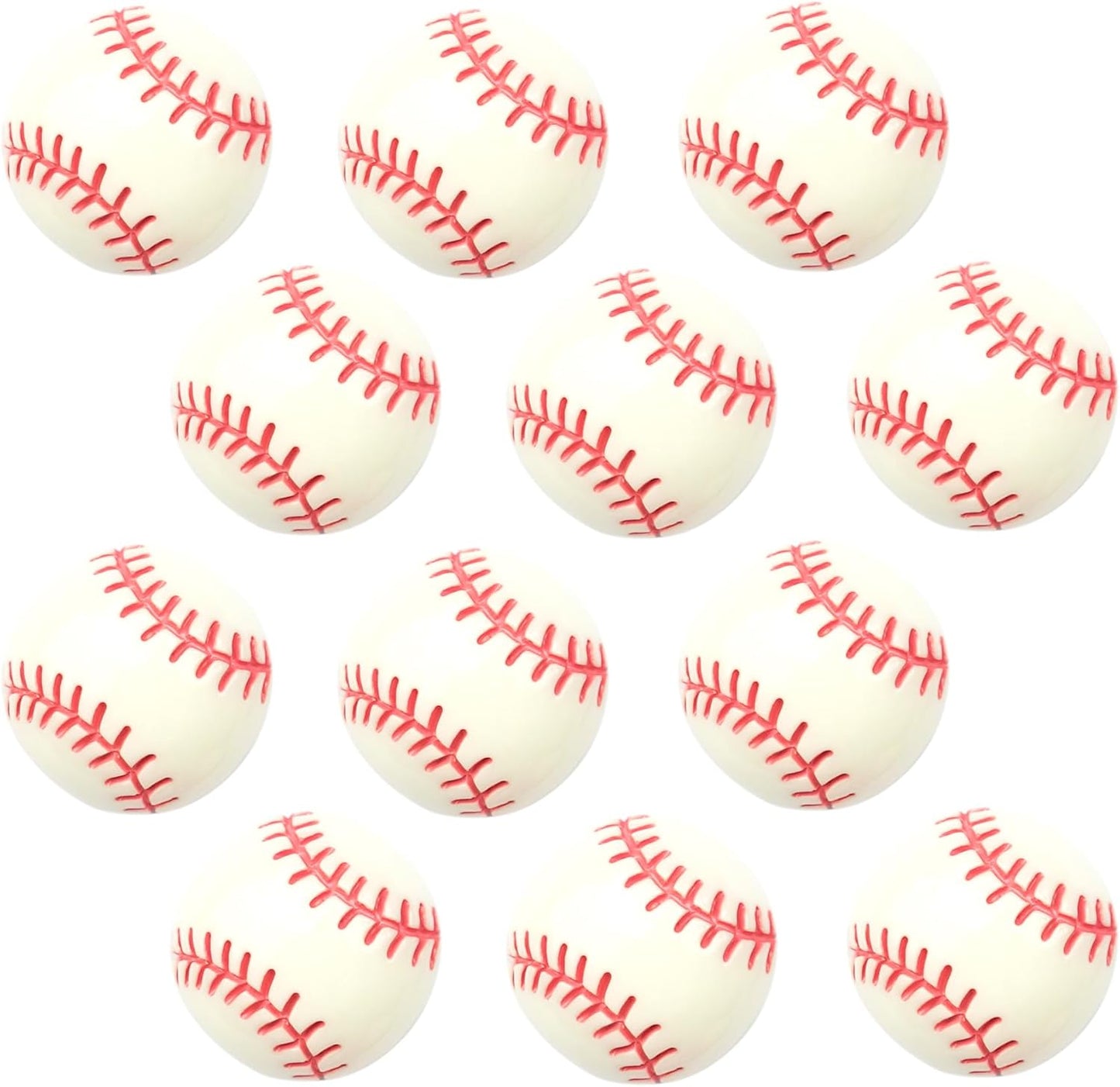 KEYDUACU 12Pcs Strong Ball Magnets,3D Baseball Sports Craft Decoration Magnet,Strong Fridge Magnets for Kitchen, School,Office Whiteboard, Cabinet and Dishwasher