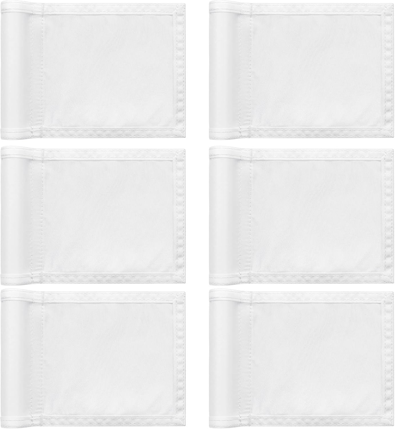 Oudain 6 Pcs Golf Target Flag with Tube Inserted Waterproof Putting Golf Flags 420D Nylon Mini Pin for Yard Indoor Outdoor Backyard Garden Portable, 8 x 6 Inch