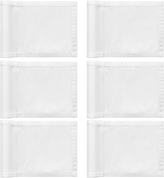 Oudain 6 Pcs Golf Target Flag with Tube Inserted Waterproof Putting Golf Flags 420D Nylon Mini Pin for Yard Indoor Outdoor Backyard Garden Portable, 8 x 6 Inch