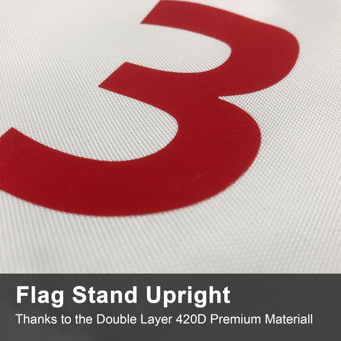 Crestgolf 4 PCS Mini Golf Flags for Yard, All 8x6 Inch, Upgraded Dual-Layer 420D Nylon, Double Sided Printing, Numbered 1-4 Golf Pin Flags for Practice Putting Green with Tube Inserted