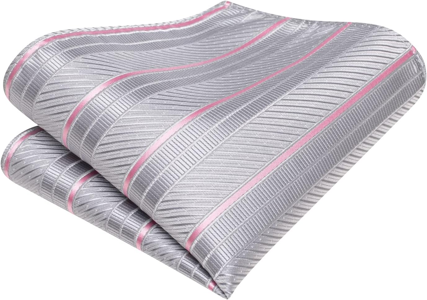 Dubulle Mens Paisley Striped Tie WOVEN Necktie for Men and Handkerchief Cufflinks Set Wedding Formal Business