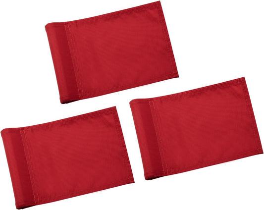 KINGTOP Solid Golf Flag All 8x6 Inch - 420D Nylon, Tube Inserted - Mini Putting Green Flags for Backyard Practice