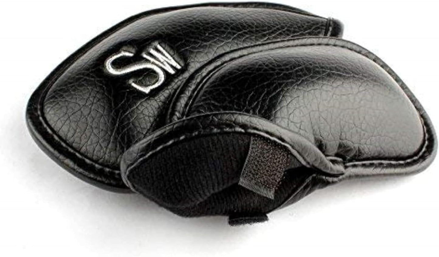 CRAFTSMAN GOLF 12pcs or 1pc Thick Synthetic Leather Golf Iron Head Covers Set Headcover Fit All Brands Callaway Ping Taylormade Cobra Etc. Also Custom Name