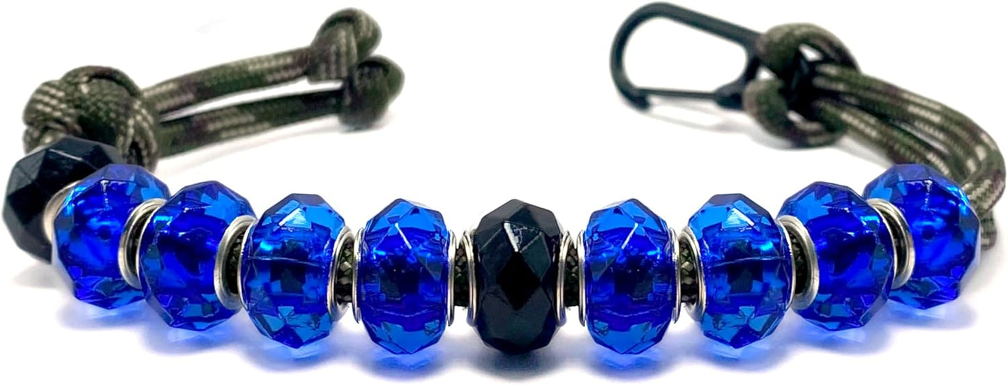 LAMIBEE Golf Beads Count Stroke Score Counter, Durable 550 lbs Paracord String with 10 Beads, Easy Scorekeeping, Hand-Braided with Clip