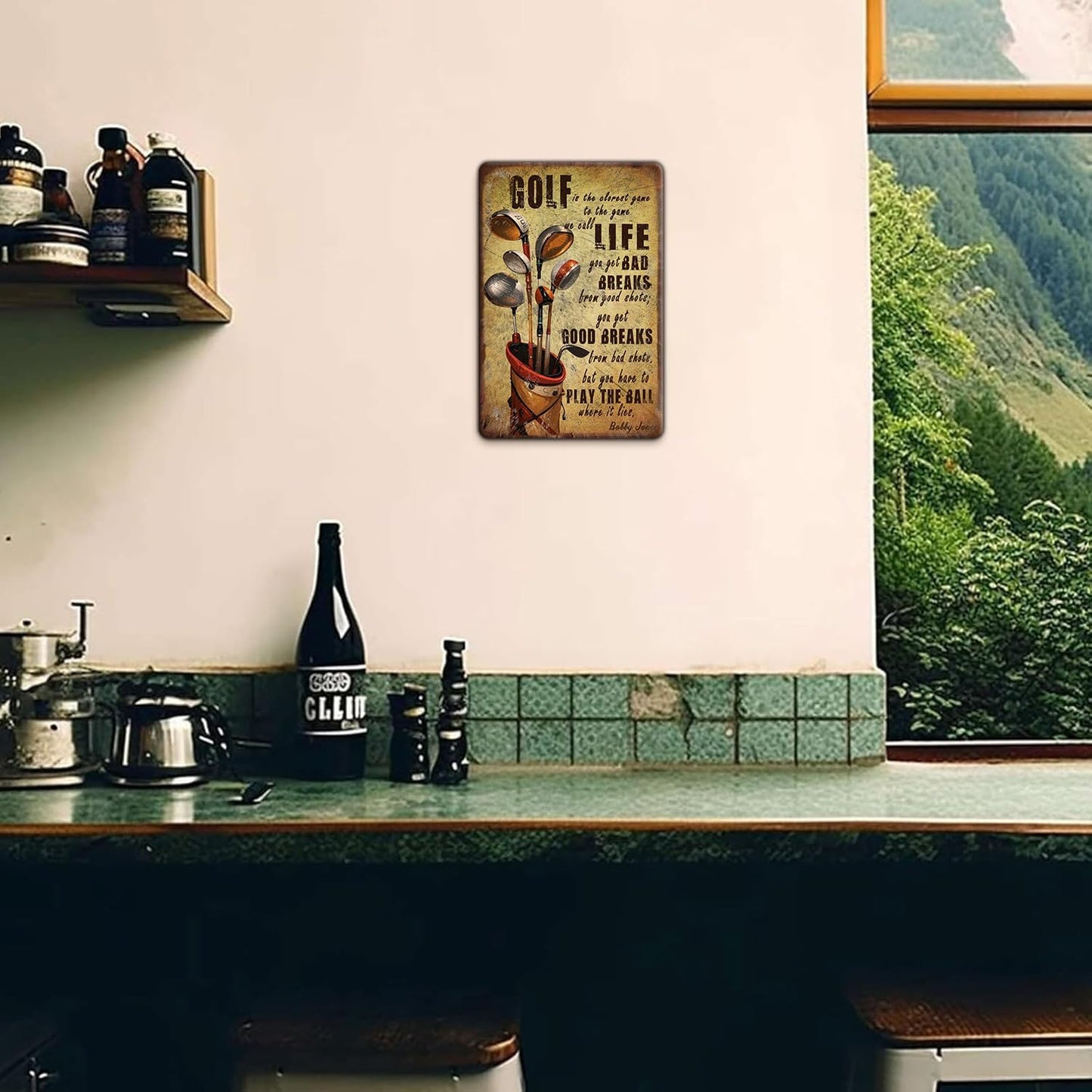 Vintage Golfing Golf Life Metal Tin Sign 8x12 Inch for Home Club Man Cave