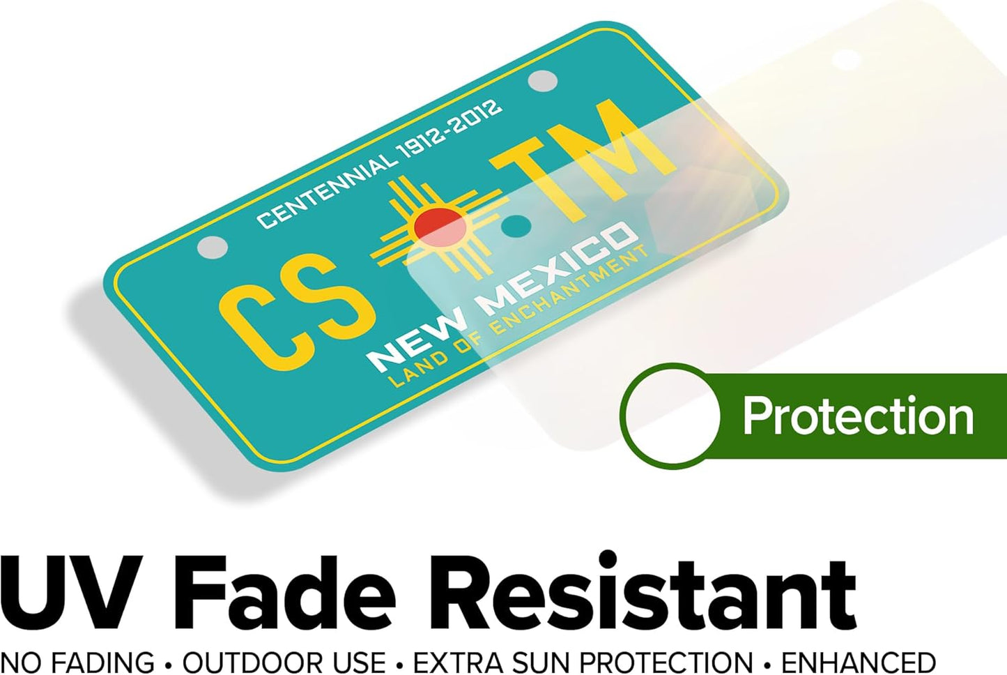 Mini License Plates, Personalized License Plates, Custom for Car, Bikes, ATV, Kids Car, Golf Cart, Jeep, 2x4 Inch, Rust-Free Fade Resistant Aluminum, USA Made by My Sign Center (New Mexico)