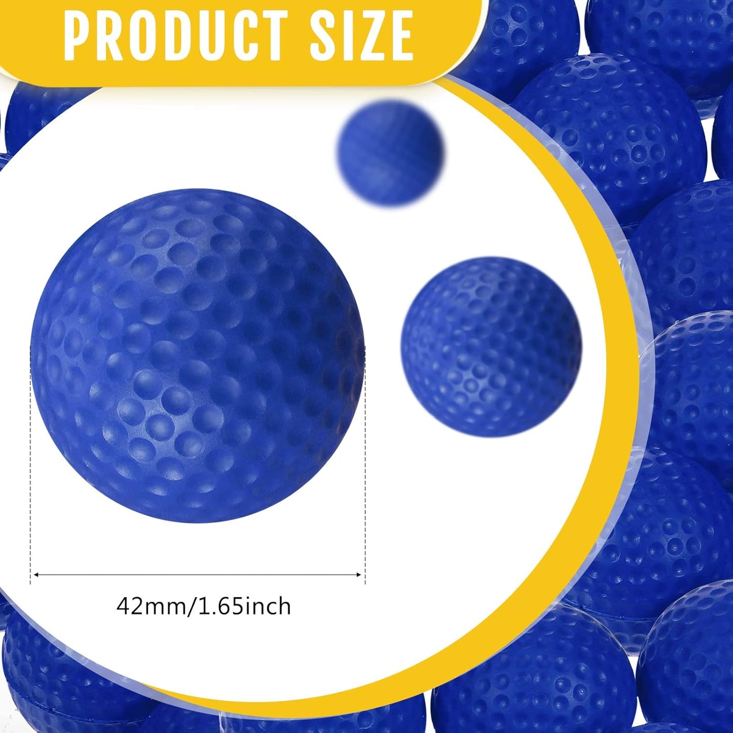 Junkin 80 Pcs Foam Golf Balls Rubber Practice Balls Realistic Feel and Flight Sport Training for Indoor or Outdoor Backyard Golf Training