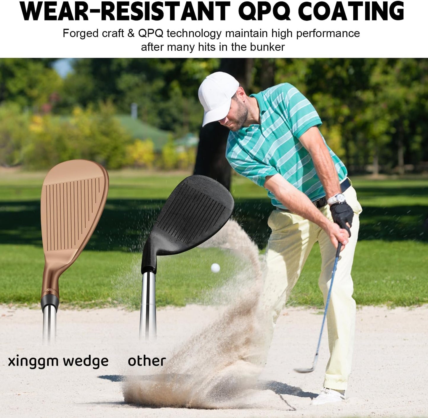 Forged Golf Wedge Set for Men or Individual 48/50/52/54/56/58/60/68/70/72 Degree RH Gap Wedge Sand Wedge Easily Escape from Bunker,Milled Face for More Spin