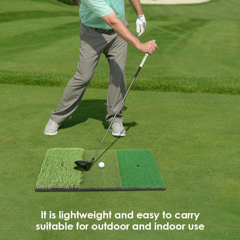 Golf Practice Hitting Mat Portable Turf for Indoor and Outdoor Golf Training