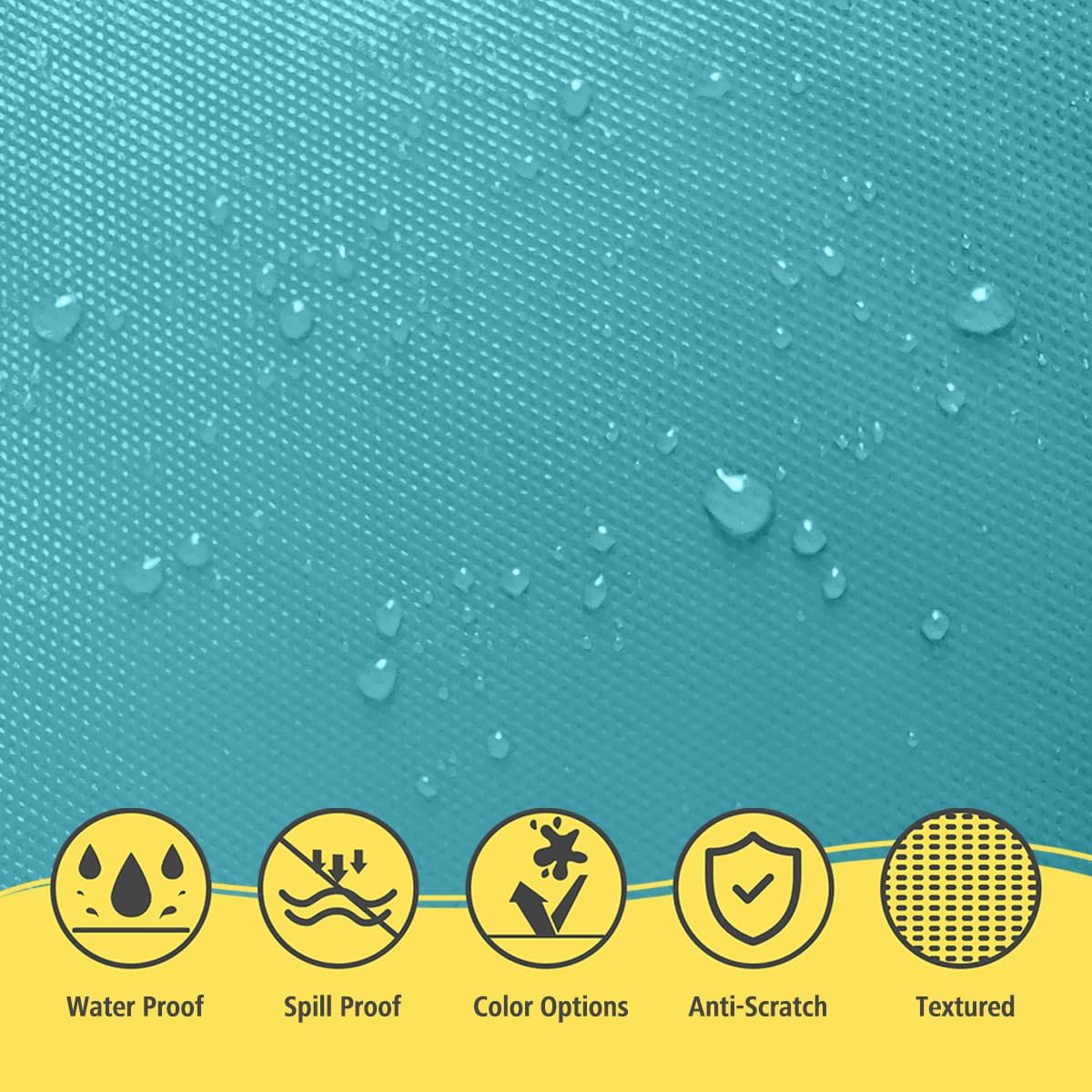 Plastic Aqua Tablecloths 3 Pack Disposable Table Covers 54 x 108 Inches Pitch Onyx Aqua Table Cloths for Parties Birthdays Weddings Anniversary BBQ Picnic, Fits 6 to 8 Foot Rectangle Tables