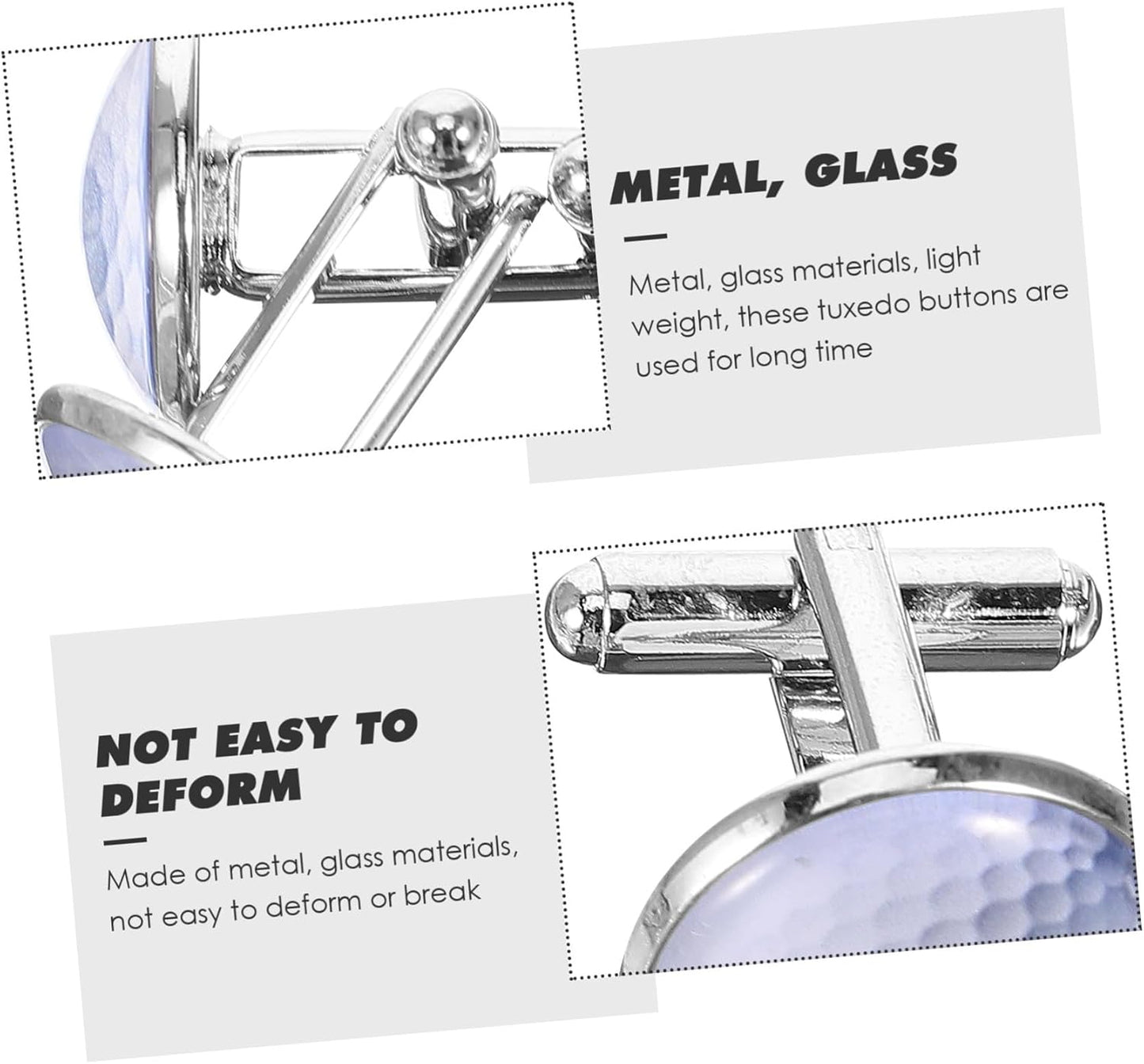 Golf Cufflinks for Men Silver Metal and Crystal Glass Wedding Groom Suit Accessories Elegant Tuxedo Shirt Cuff Buttons Fashion Jewelry