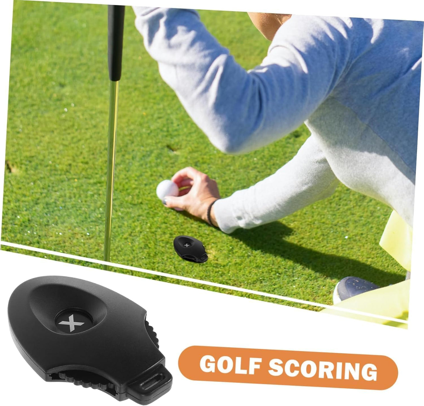 Compact Golf Stroke Counter - Lightweight Mini Golf Scoring Device with Reset, Easy Attachment for Gloves or Bags, Portable Golfing Scorekeeper, Perfect for Tracking Scores on The Course