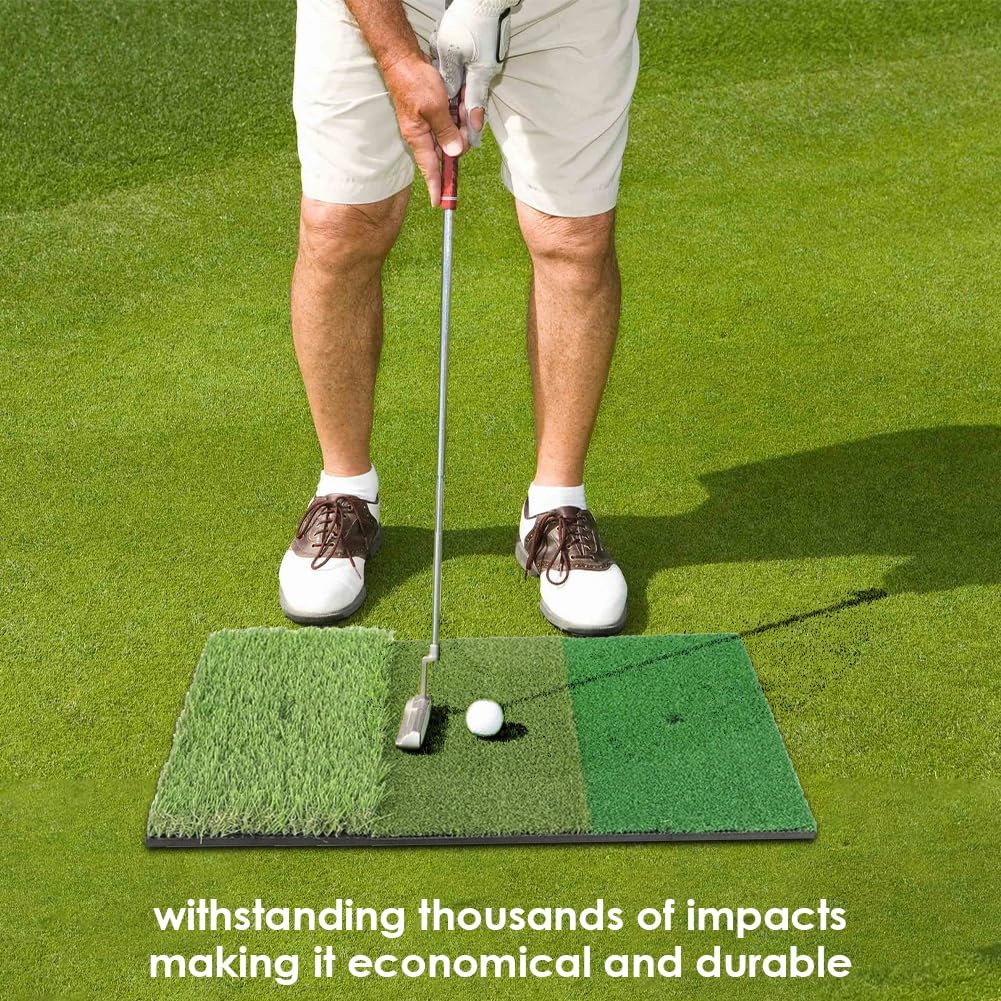 Golf Practice Hitting Mat Portable Turf for Indoor and Outdoor Golf Training