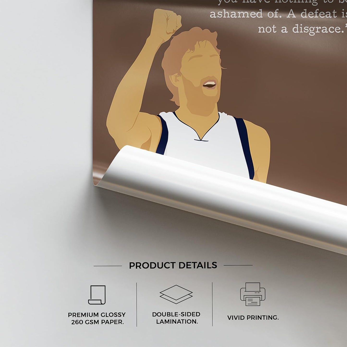 LOLUIS Motivational Basketball Superstar Hand-Drawn Artwork Sport Quote Wall Art Decorations (Unframed 16"x20", Basketball Player 10)