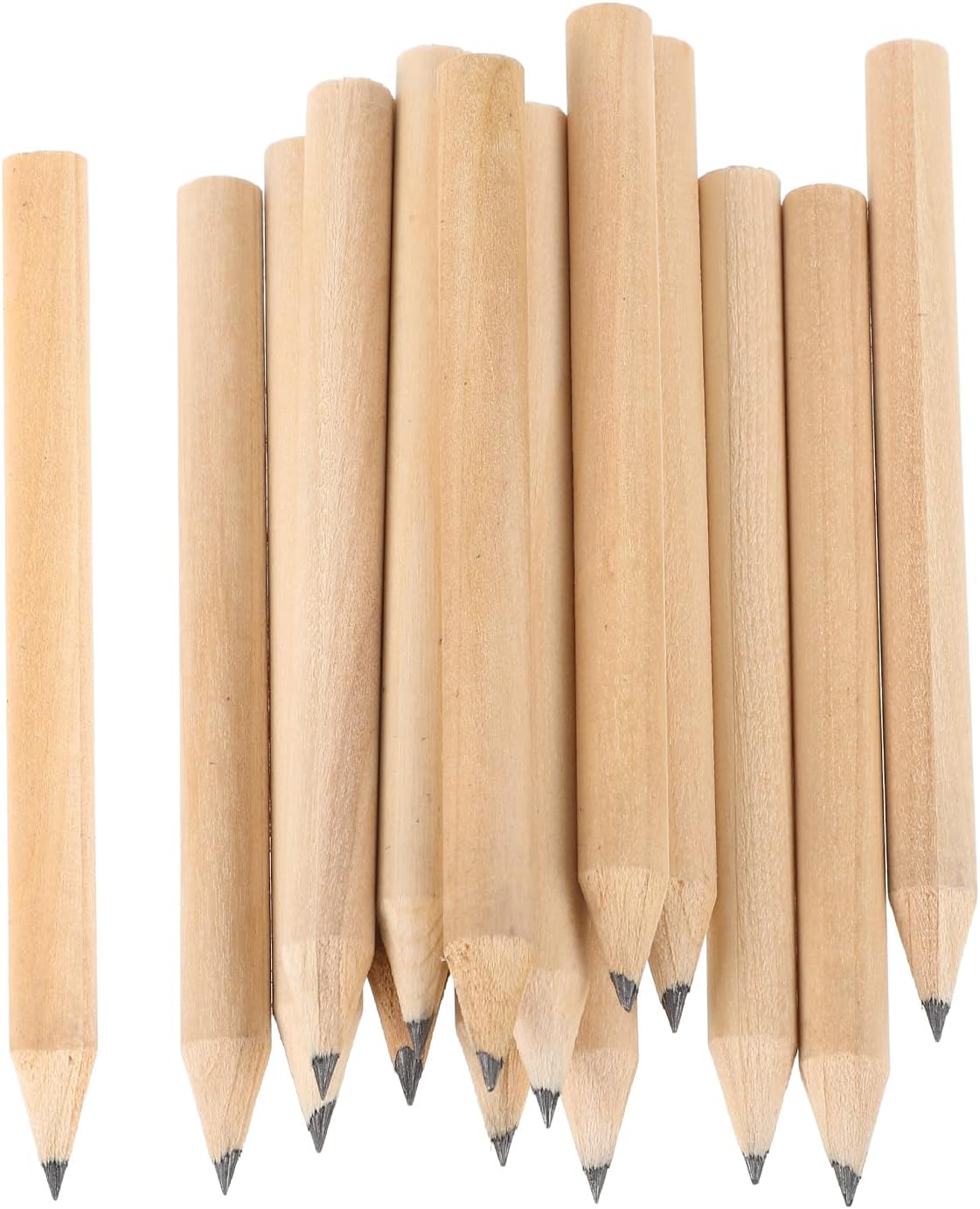 Kisangel 50pcs Golf Pencils Bulk Hb Mini Half Pencils Pre Sharpened Wood Short Pen for Scoring, Writing, School Classroom Office Supplies