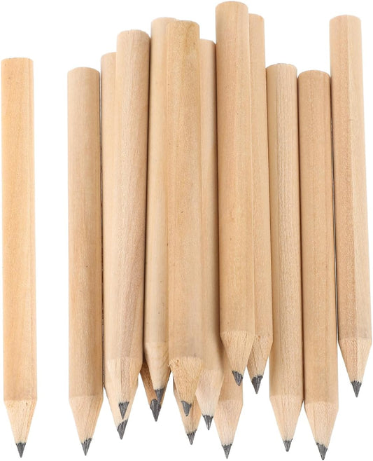 Kisangel 50pcs Golf Pencils Bulk Hb Mini Half Pencils Pre Sharpened Wood Short Pen for Scoring, Writing, School Classroom Office Supplies