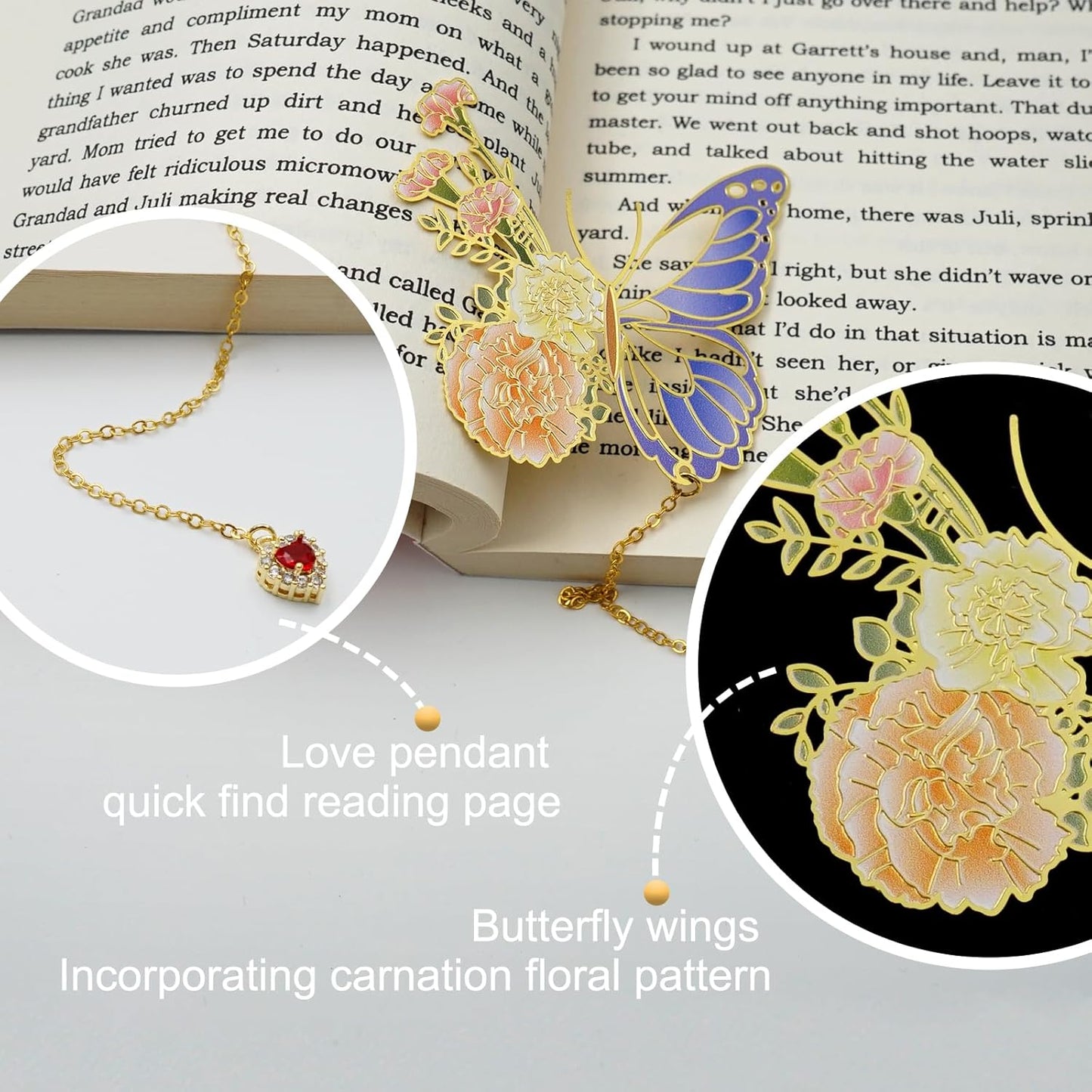 Butterfly Bookmarks for Women,Cute Funny Metal Bookmark,Unique Gifts Book Markers for Women Book Lovers,Teacher Appreciation Gifts,Valentine Mother's Day Christmas New Year Birthday Gift