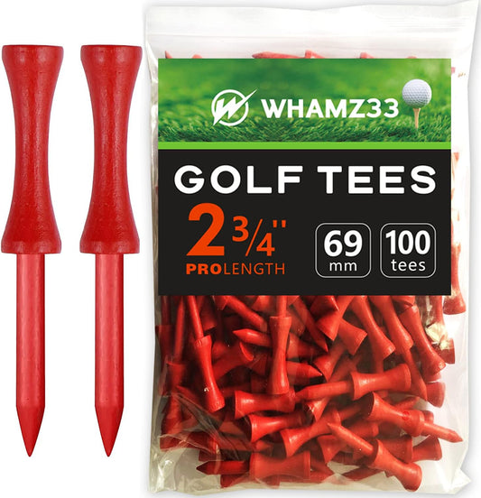 Step Down Golf Tees 2-1/8"or 2-3/4"or 3-1/4" 100 Pack Enduring Wooden Bamboo Golf Castle Tees