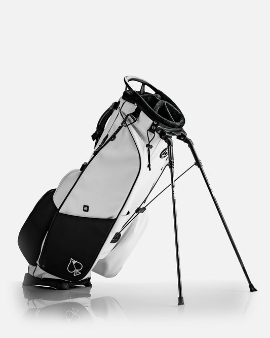 Pins & Aces Player Preferred Golf Bag - Premium Design, Lightweight Golf Bag with Stand - Velvet-Lined 5-Way Club Divider System
