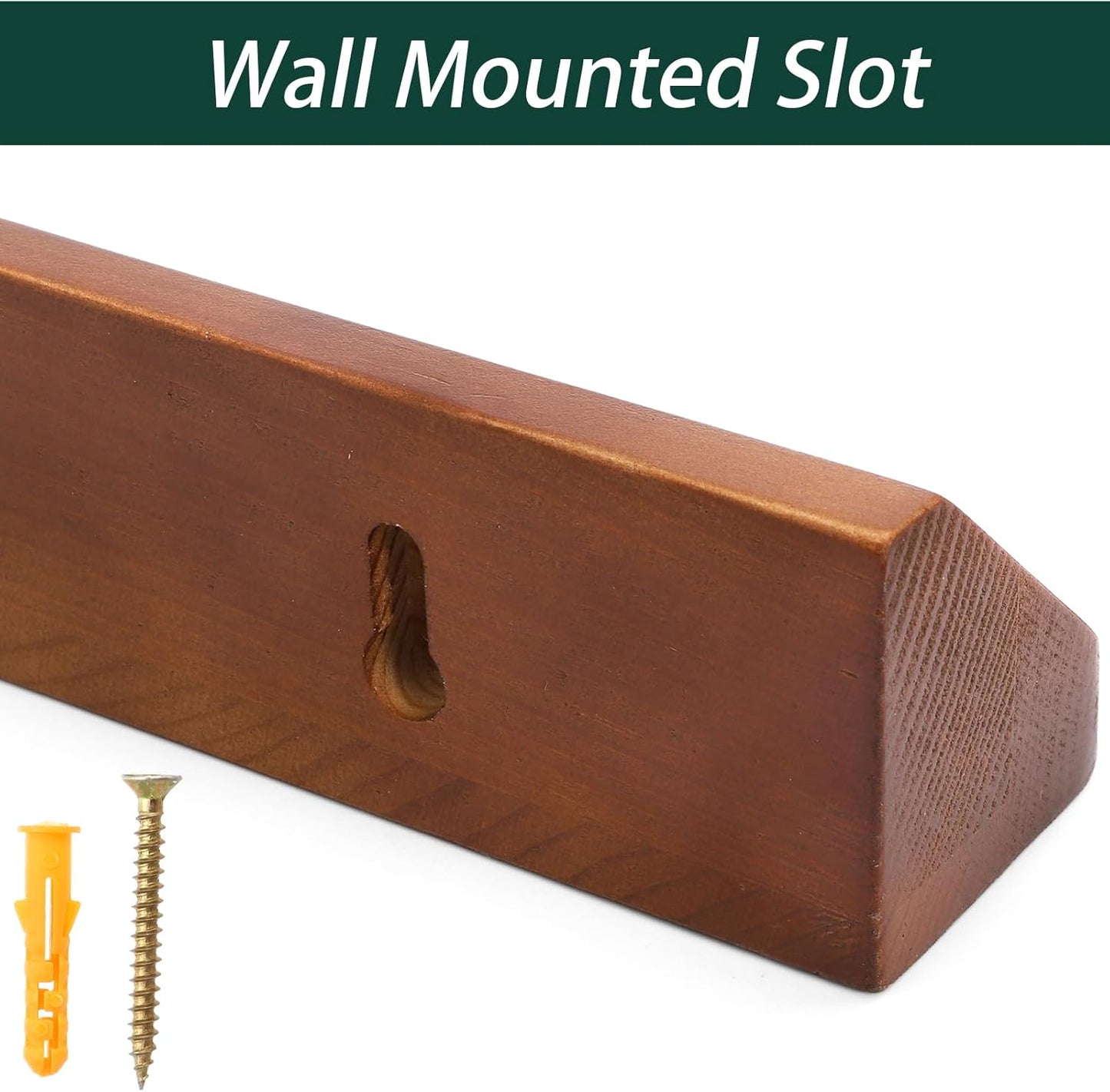 Jucoan Golf Ball Display Case, Wooden Wall Mounted or Desktop Golf Ball Display Holder Rack for 6 Balls, Golfer Gift for Hole in One, Course Memorabilia & Collectibles, Men Golf Enthusiasts