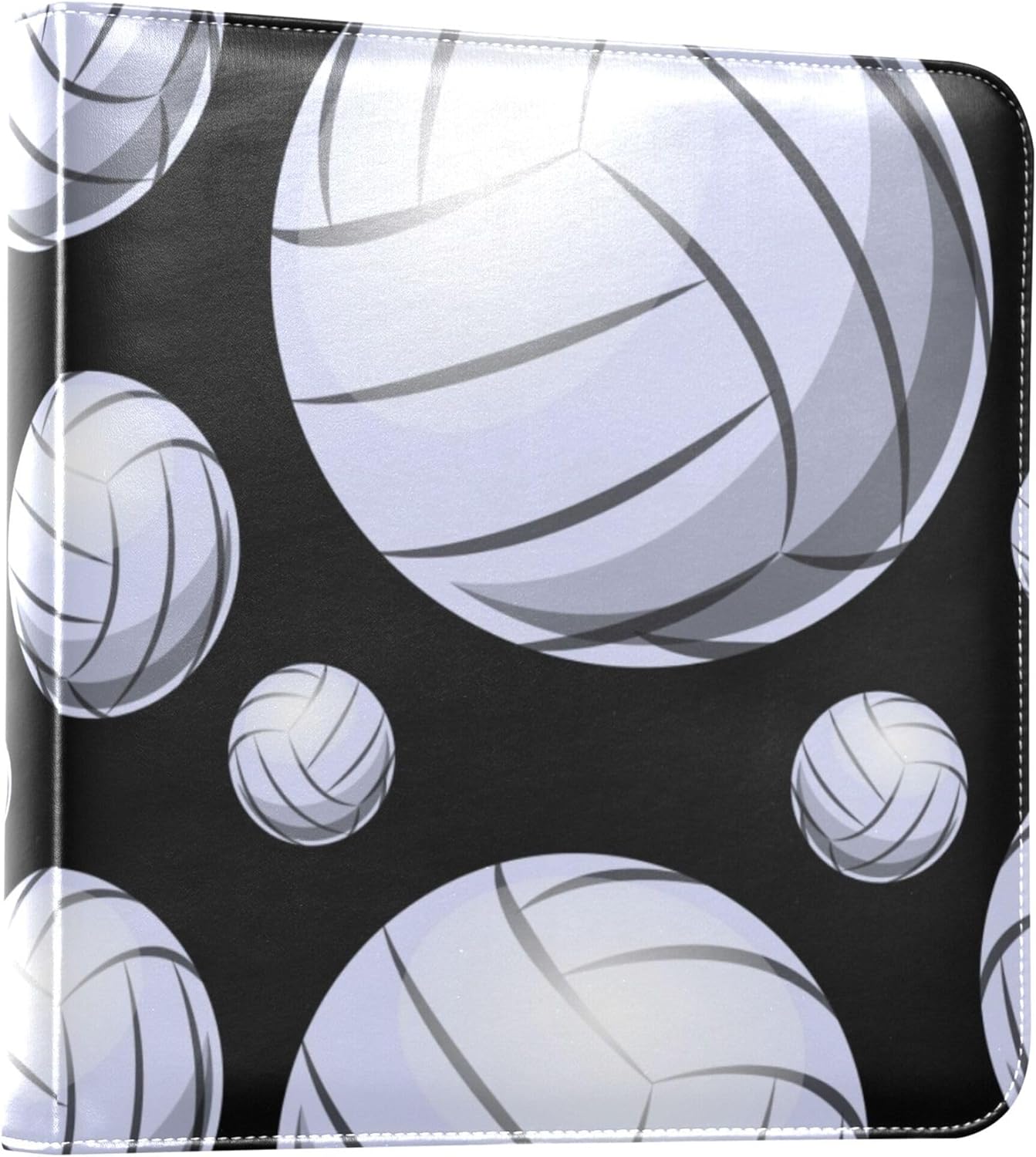 Fisyme 3d Volleyball Ball Photo Album Self Adhesive DIY Scrapbook Album for 2x3 4x6 5x7 6x8 Pictures 20 Pages Memory Book for Family Wedding