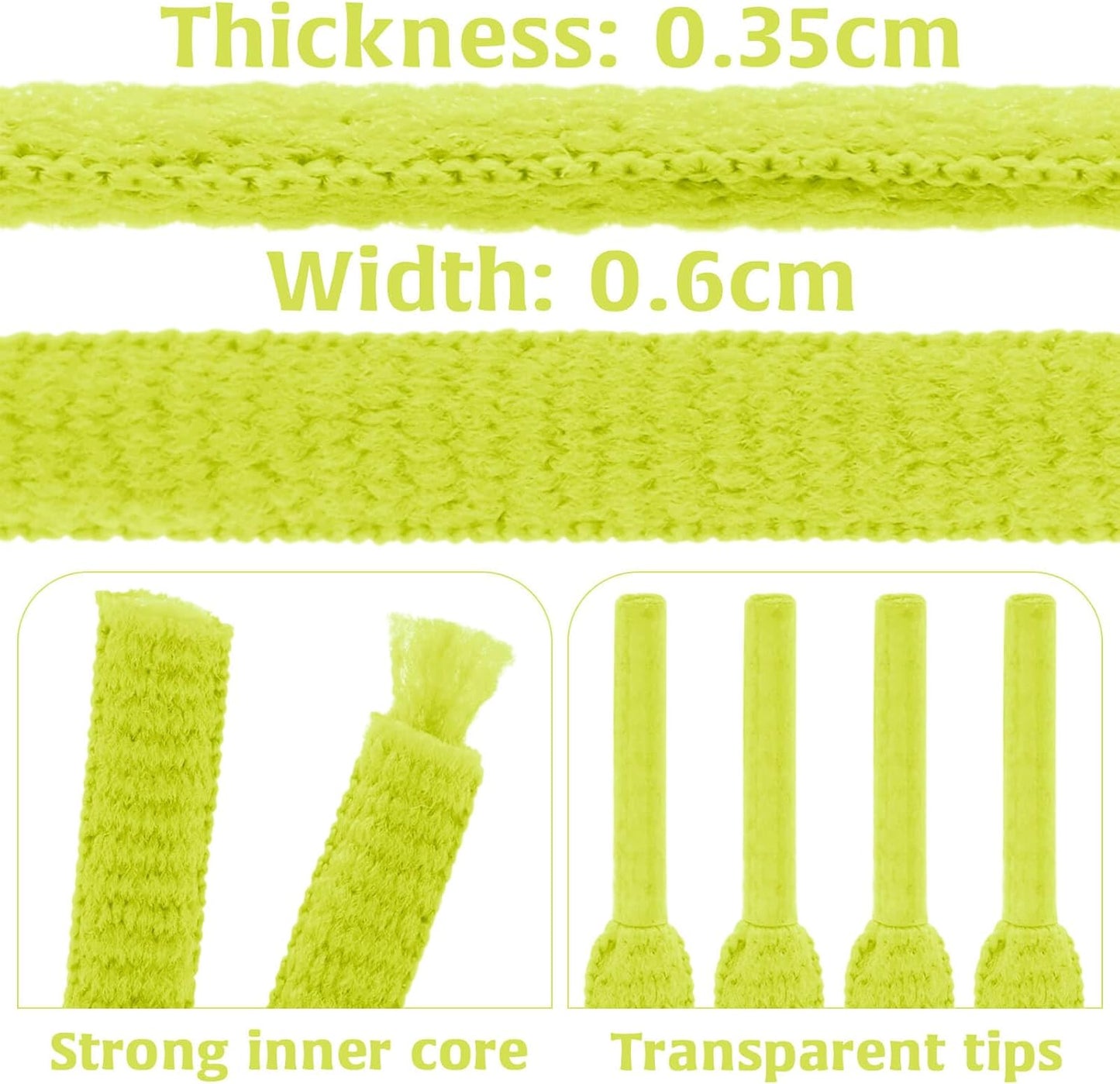 DELELE 2Pair Oval Shoes laces 42 Colors Half Round 1/4" Athletic ShoeLaces for Sport/Running Shoes Shoe Strings