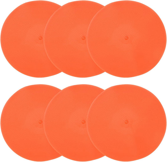 PATIKIL Spot Markers, Non-Slip Floor Dots Agility Markers Flat Field Cones Poly Dots for Gym PE Speed Training Dance Soccer Basketball Sports