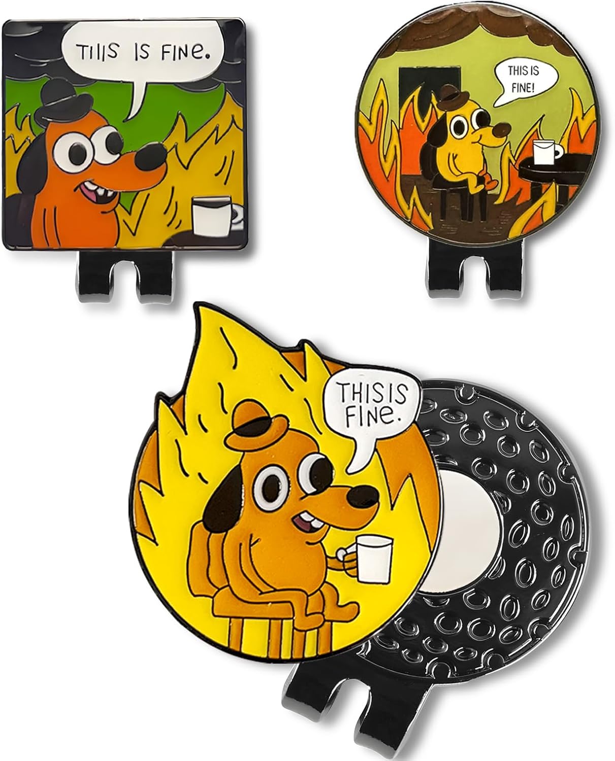 Funny Golf Ball Marker with Magnetic Hat Clip – Golf Accessories for Men & Women to Elevate & Personalize Your Game