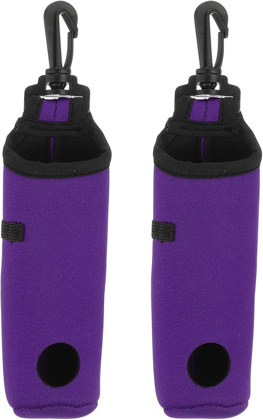 uxcell Golf Ball Carry Bag, Waist-Mounted Storage Bag Neoprene Golf Tee Holder Pouch with Lightweight Hook for Men and Women