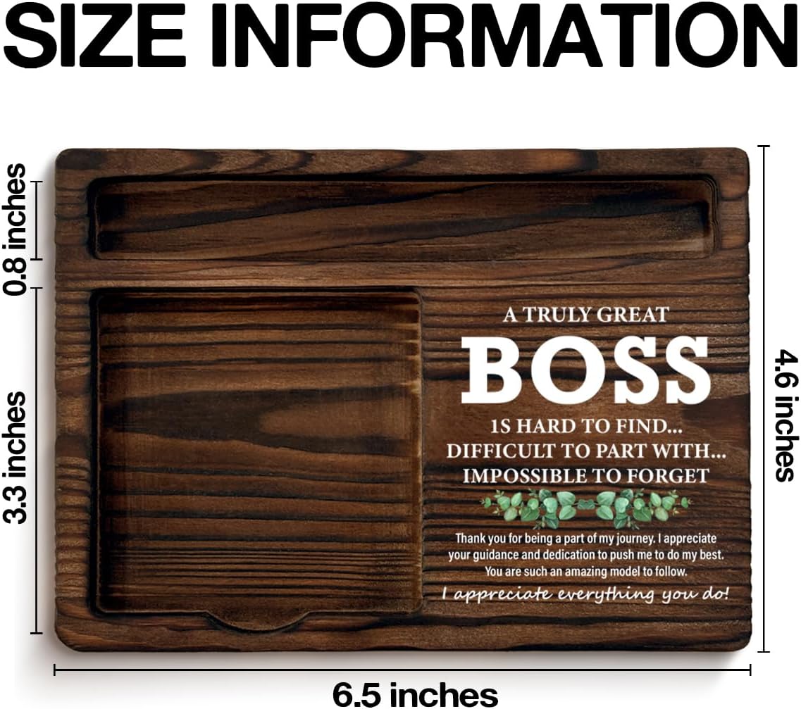 Best Boss Gifts for Men, Thank You Appreciation Gifts for Boss Sticky Note Holder Office Decor Bosses Day Gift Ideas