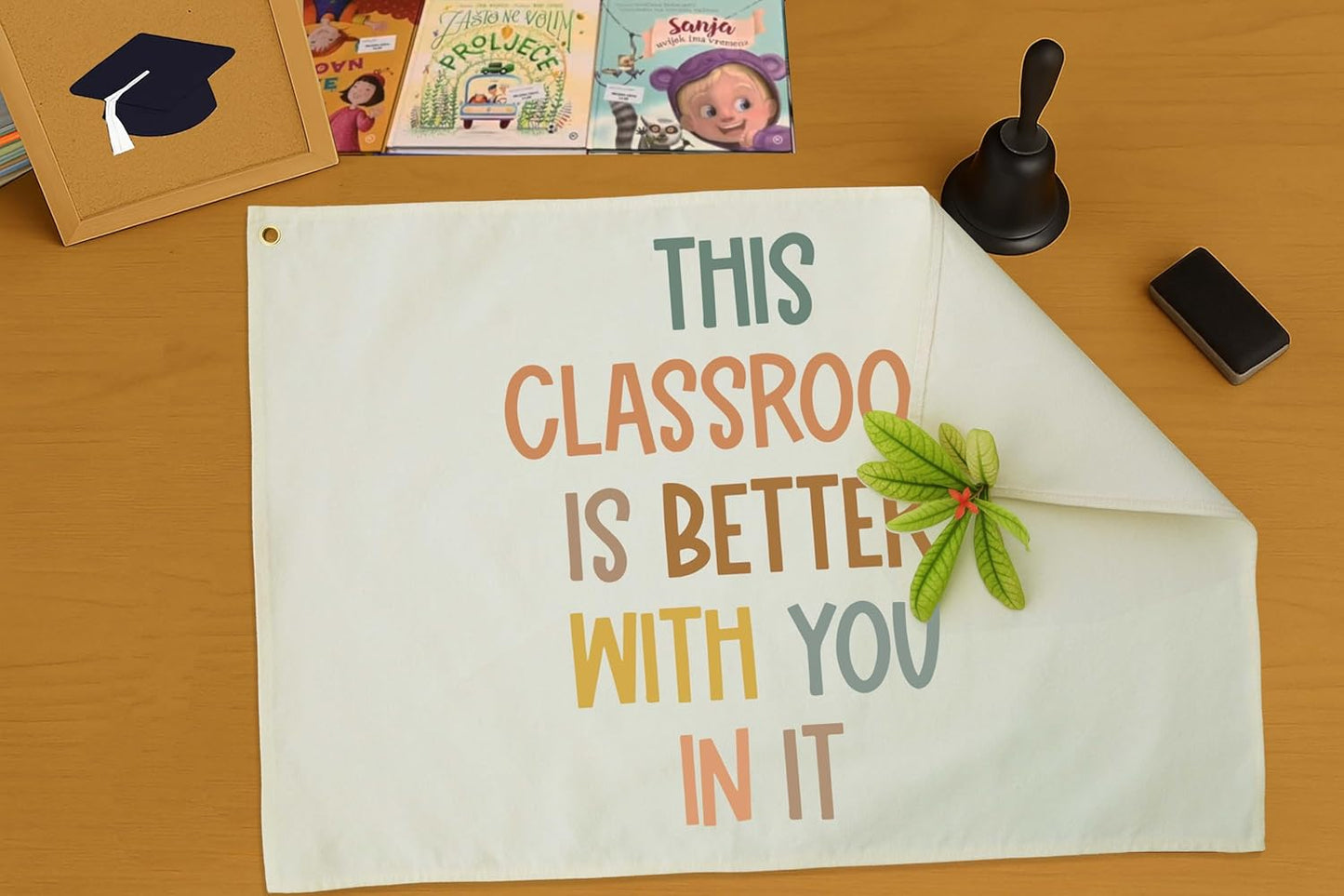 Classroom Décor-Classroom Wall Poste-Nursery Decoration-Rectangle Banner Flag Wall Decor-Christmas Gift-Positive Affirmation Growth Quote-This Classroom Is Better With You In It-28.5"L×20"W