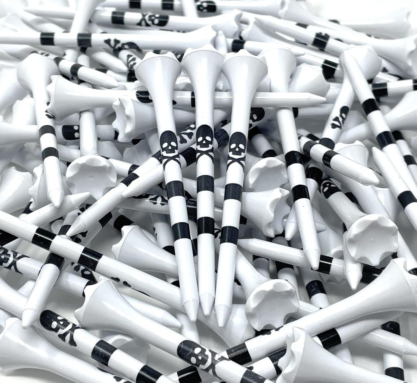 NorthPointe Skull and Crossbones Golf Tees Plastic 3 1/4-100 Tees in Bulk