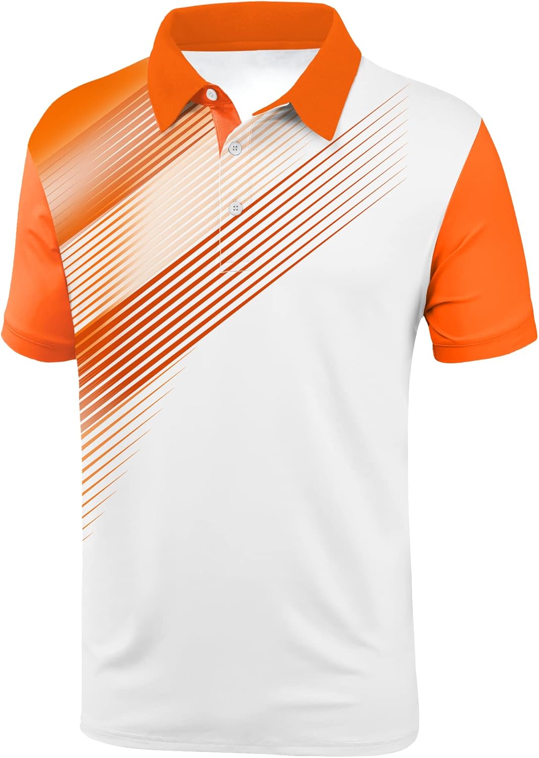 SCODI Mens Golf Shirt Moisture Wicking Performance Sport Short Sleeve Print Golf Polo Shirts for Men