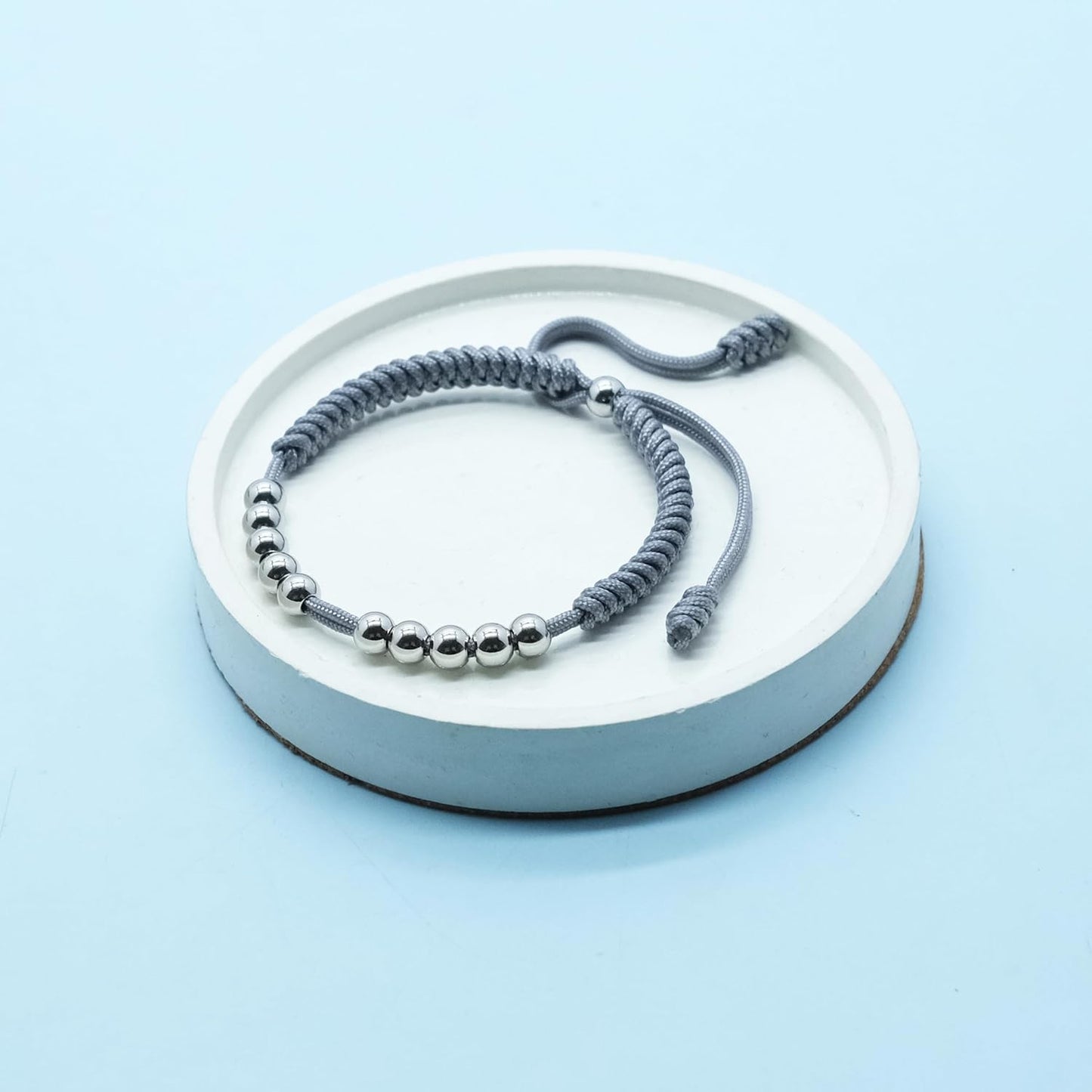 LAMIBEE Premium Golf Stainless Steel 10 Bead Score Counter Bracelet, Golf Stroke Count Bracelet, Resizable Easy Adjust Golf Round Scoring Tracker, Durable Stylish Golf Accessory