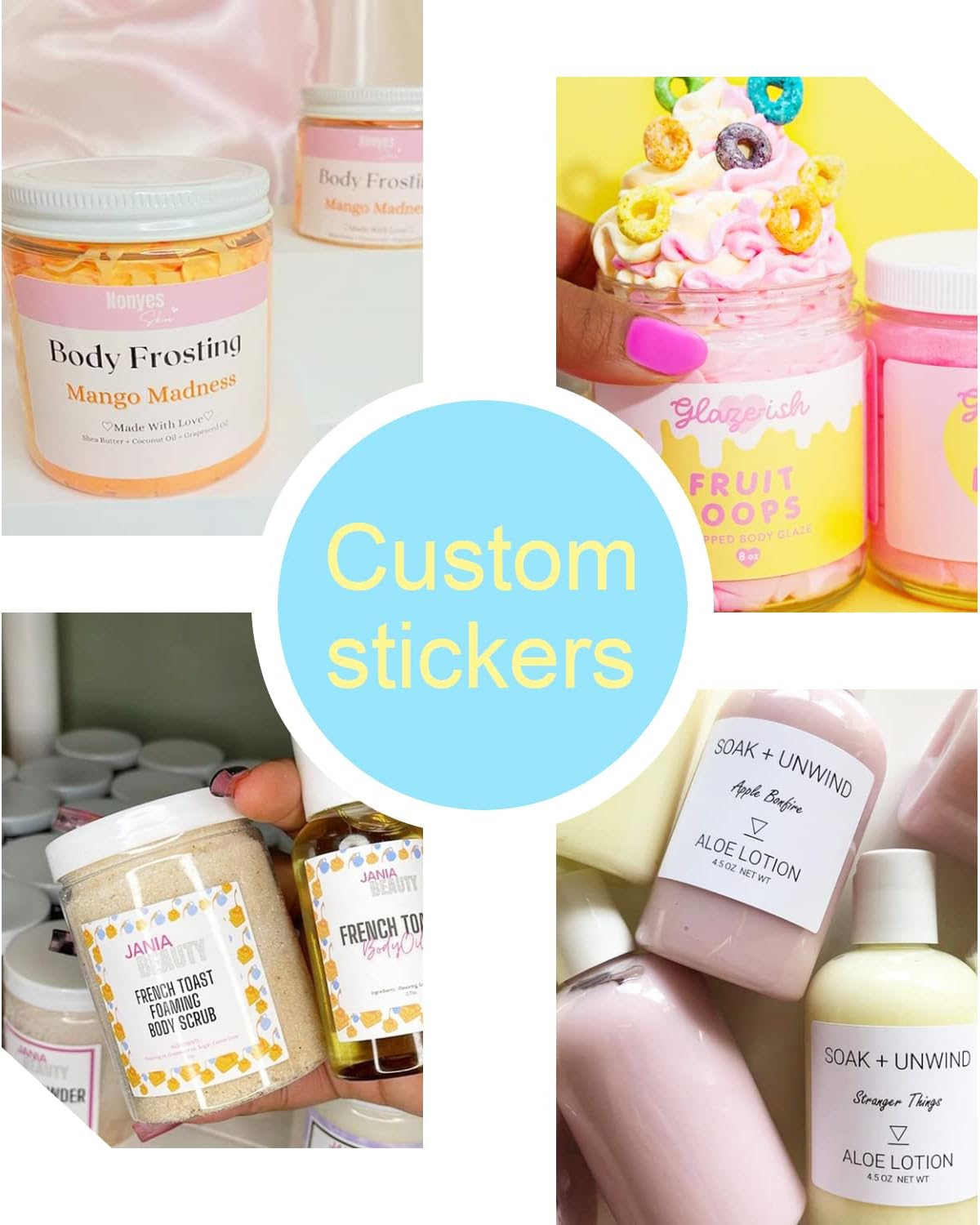 100-500 Custom Stickers Personalized Labels, Customized Stickers with Any Image Logo and Text. Custom Stickers for Business LogoThank You Labels,etc. (Oval,3X1 Inch)