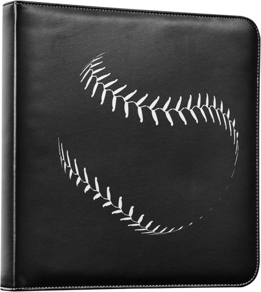 Fisyme Ball Lace Baseball Photo Album Self Adhesive DIY Scrapbook Album for 2x3 4x6 5x7 6x8 Pictures 20 Pages Memory Book for Family Wedding