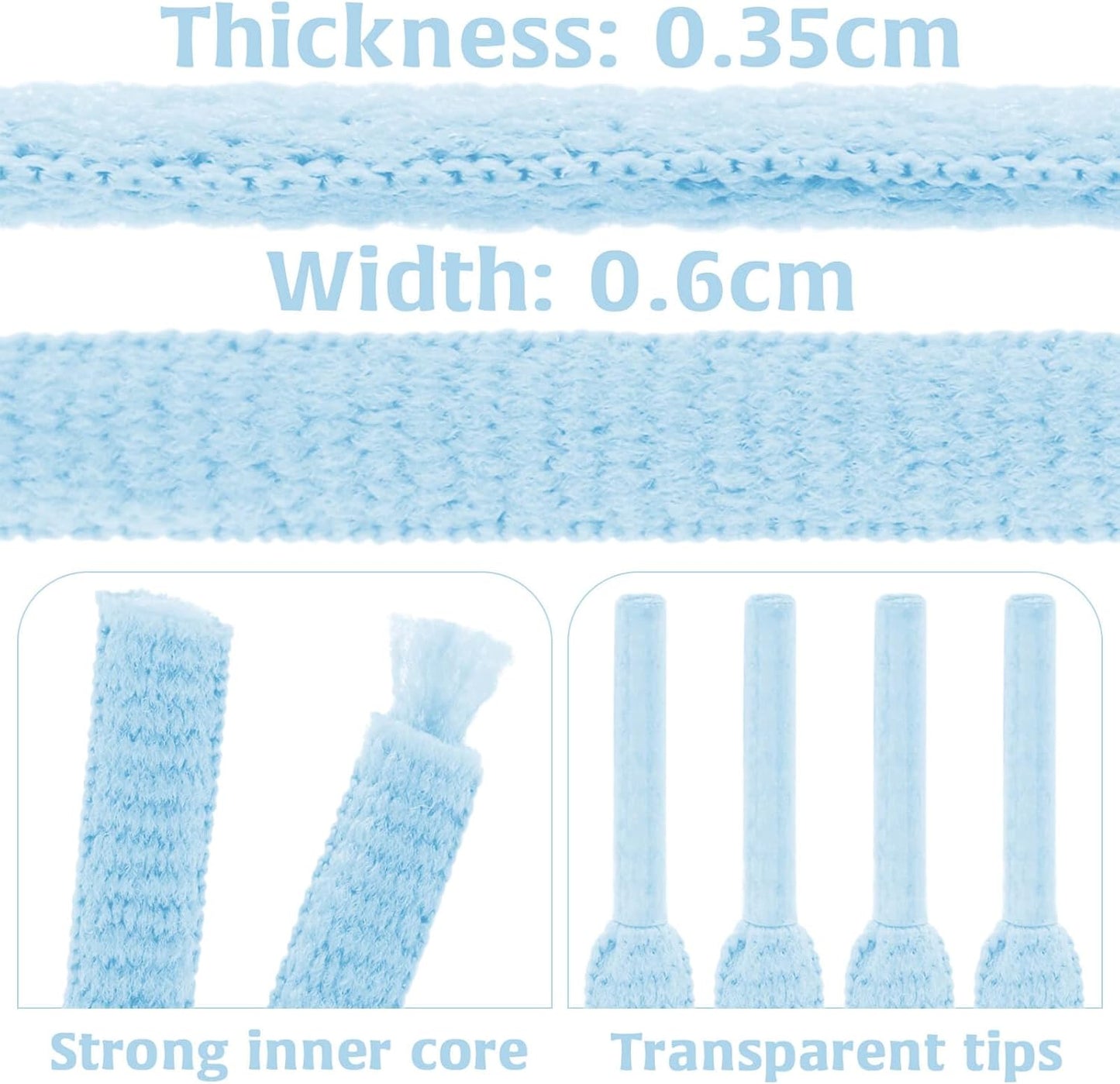 DELELE 2Pair Oval Shoes laces 42 Colors Half Round 1/4" Athletic ShoeLaces for Sport/Running Shoes Shoe Strings