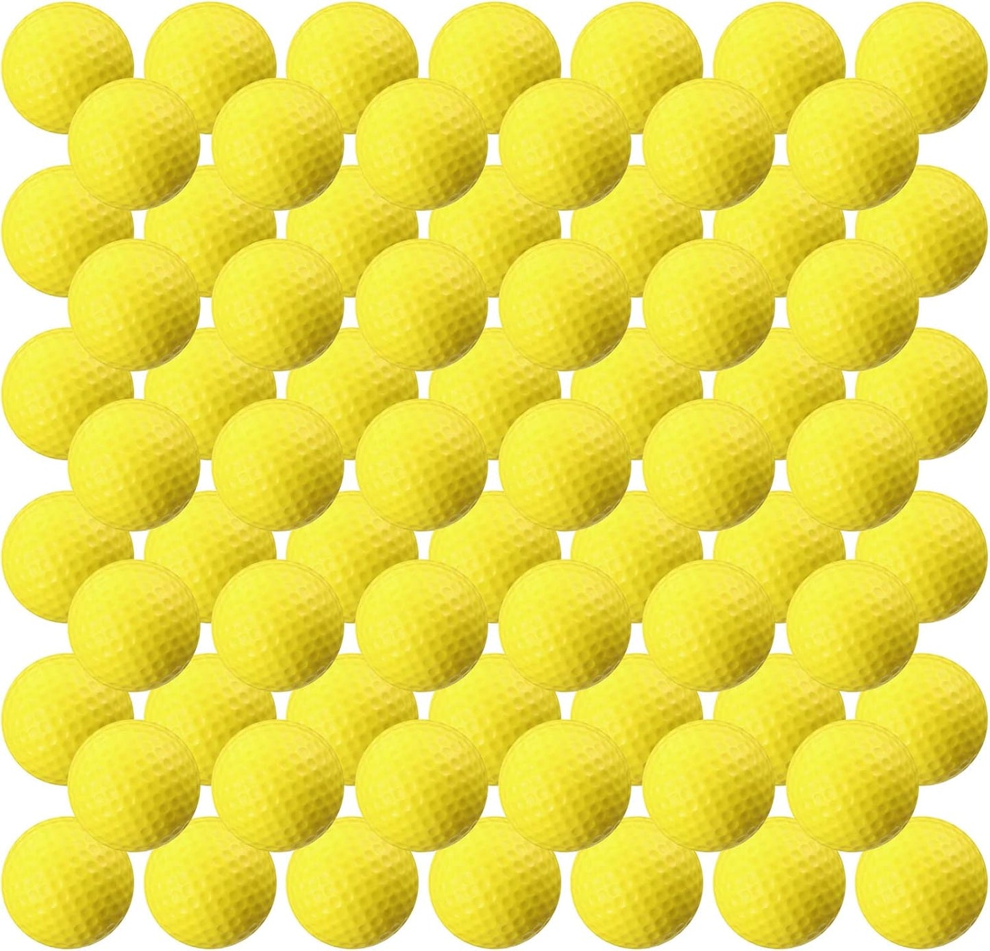 Junkin 80 Pcs Foam Golf Balls Rubber Practice Balls Realistic Feel and Flight Sport Training for Indoor or Outdoor Backyard Golf Training