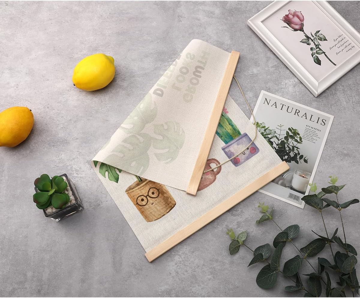 Inspirational Poster Hanger, Therapy Office Decor Growth Mindset Wall Decor Motivational Gifts Educational Posters Wall Art Wall Hanging Banner Classroom Toddler Room Nursery Home Baby Room Decor