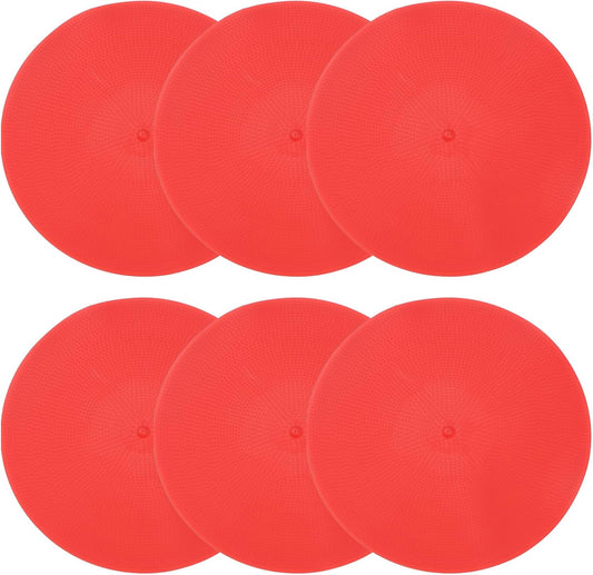 PATIKIL Spot Markers, Non-Slip Floor Dots Agility Markers Flat Field Cones Poly Dots for Gym PE Speed Training Dance Soccer Basketball Sports