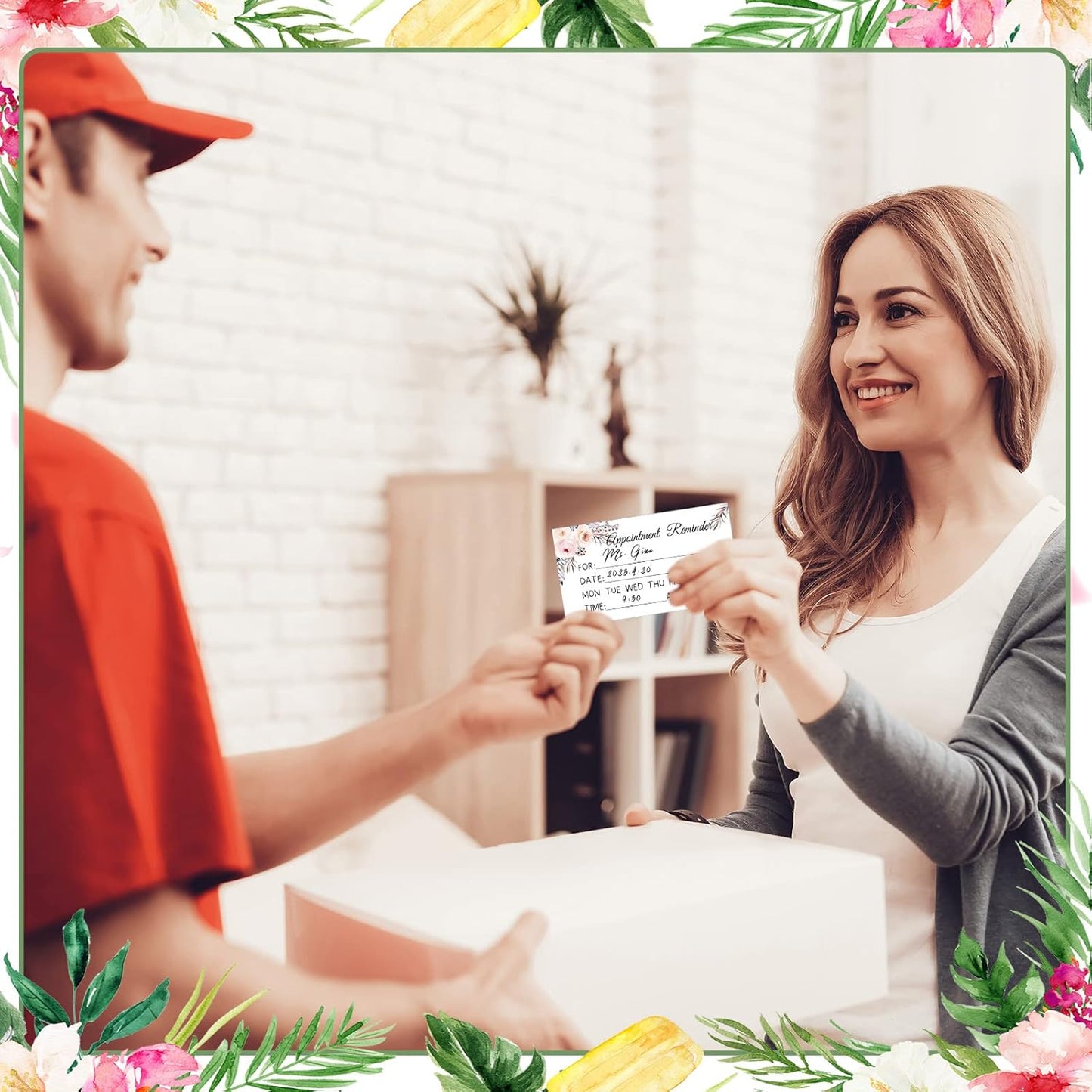 Ctosree 400 Pcs Appointment Reminder Cards 1.97 x 3.54 Inches Client Appointment Reminder Cards Bulk for Business Hair Salon Dental Office Nail Spa Massage Dog Grooming Restaurant Supplies, 4 Styles