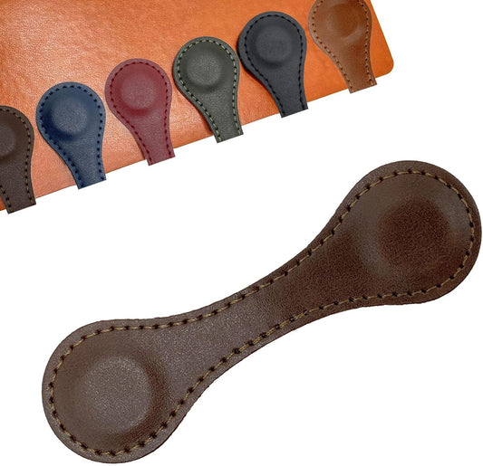 Customized Leather Magnetic Bookmarks for Man Women Personalized Engraved Text Book Marker Clips Gift for Book Lover Kids Readers