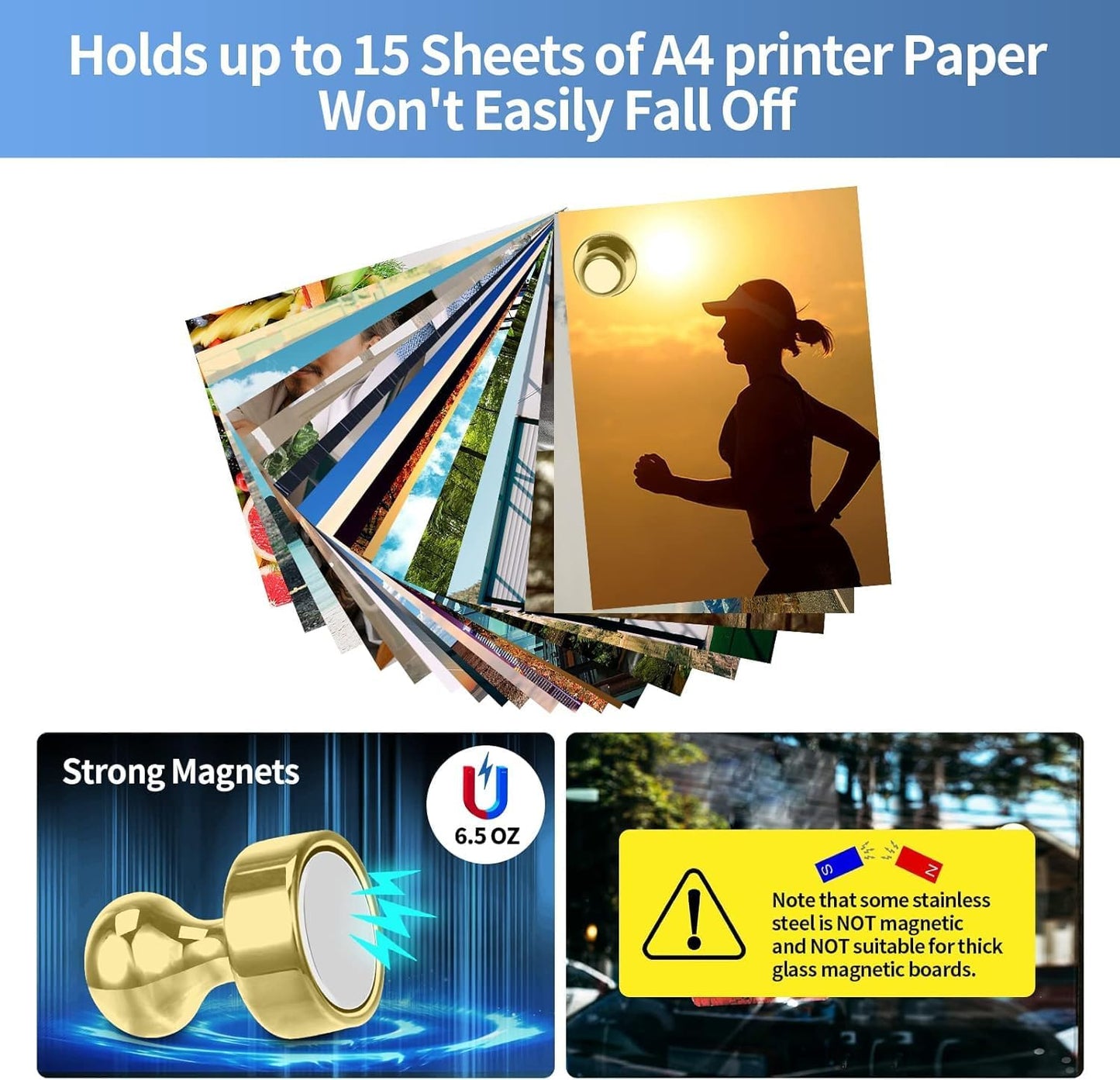 Small Strong Refrigerator Magnets Black Magnets for Fridge Mini Magnetic Push Pins Metal Brushed Nickel for Whiteboard Map, Fridge Magnets Adult, Office Magnet (Gold, 24Pack)