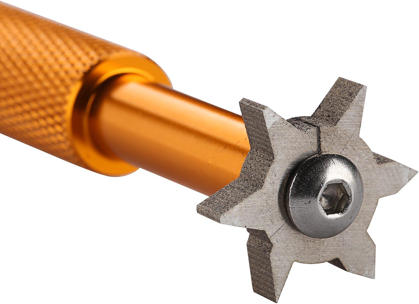 Sword &Shield sports Golf Club Groove Sharpener Tool Golf Club Re-Grooving Cleaning Tool 6-Tip for Optimal Backspin and Ball Control with Wedges and Utility Clubs