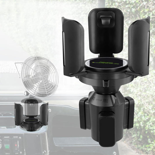 Roykaw Golf Cart Heater Holder Universal Propane Cup Holder, Fit 1lb Tank & Water Bottle, Adjustable Expandable Golf Cart Cup Holder Compatible with EZGO Club Car Yamaha, No Wobble