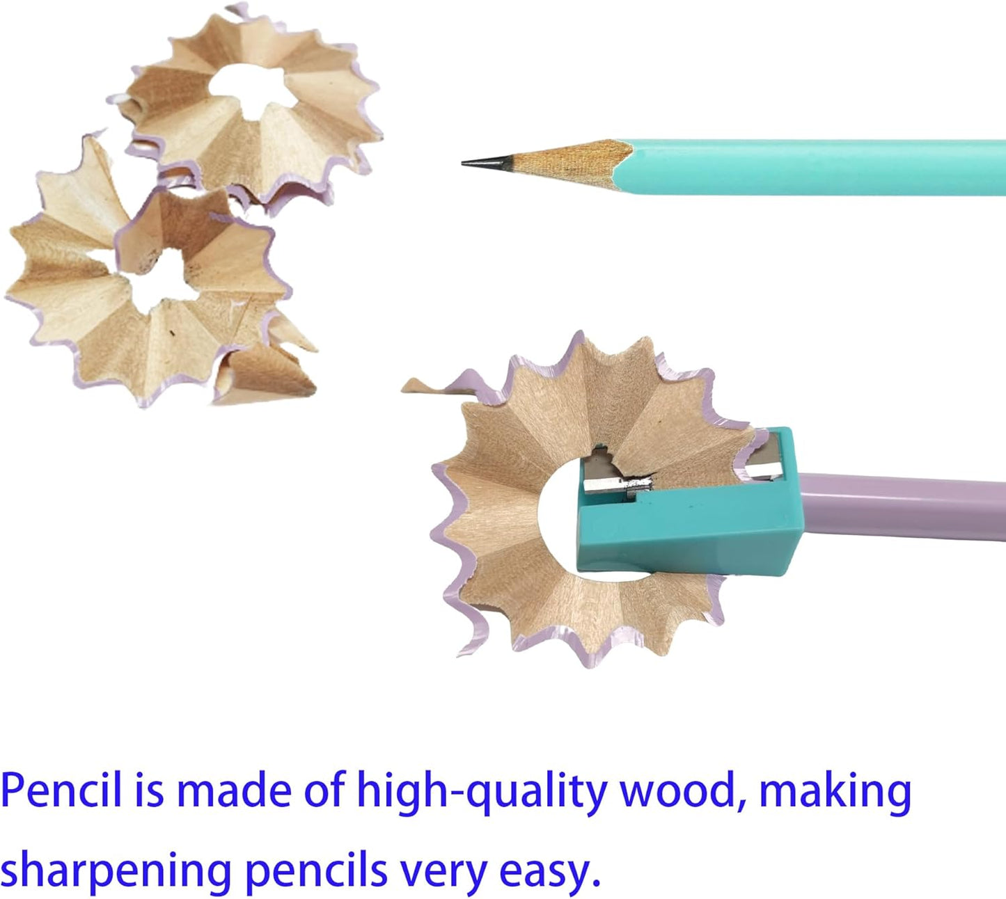 50PCS Triangular Grip Wooden cased Pencils for Kids with Erasers, Fun Cute Wood Wedding Golf Triangle Pencils for School,Drawing,Gift (50PCS)